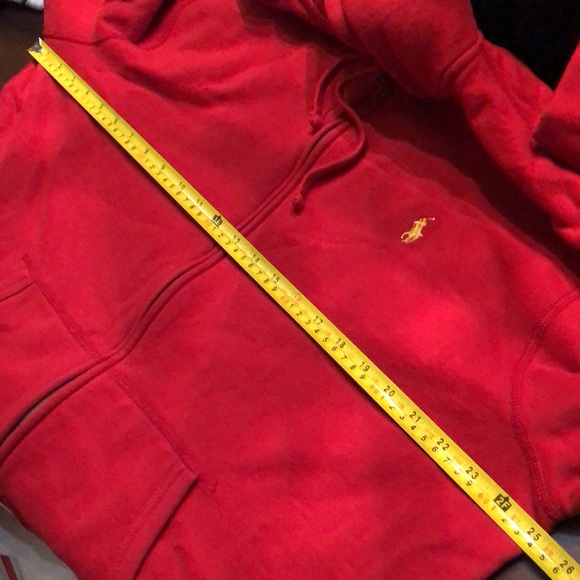 🏇Mens Polo Ralph Lauren, plaid flannel lined hood zip up, yellow logo hoodie - Picture 11 of 12